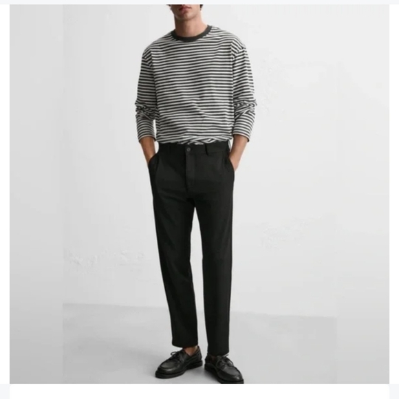 Zara Other - ZARA men's Black Grey Plaid Slim Fit Casual Dress Pants Medium